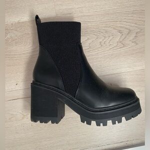 ASOS Black Chunky Booties